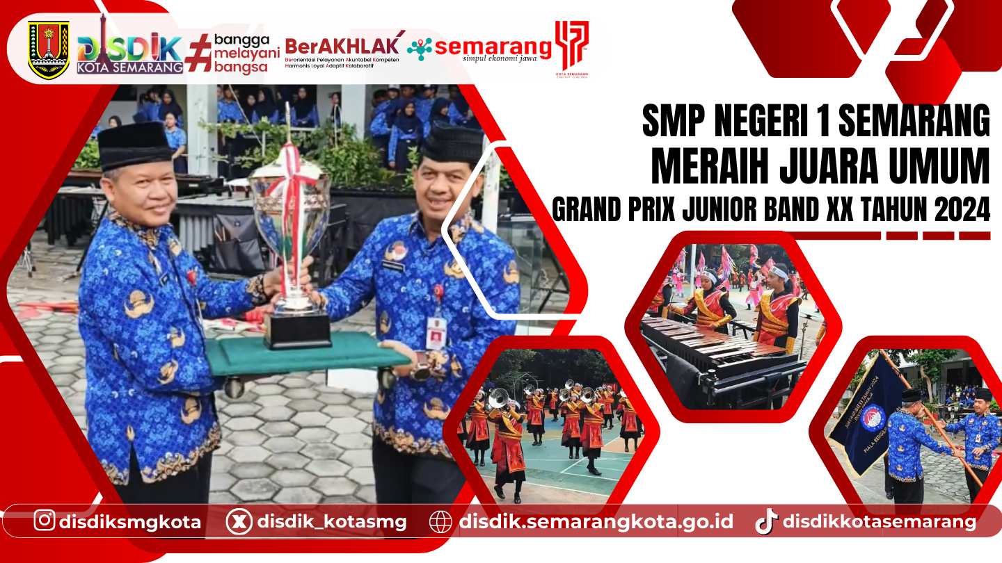 Tim Marching Band SMPN 1 Semarang Raih Juara Umum Grand Prix Junior Band XX